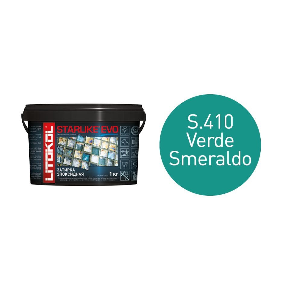 Купить STARLIKE EVO S.410 VERDE SMERALDO затир.смесь (1kg bucket) в Москве