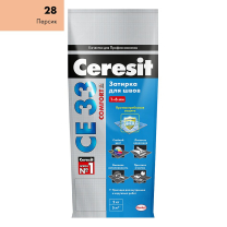 Ceresit CE33/2кг Затирка для швов 1-6 мм внутри и снаружи Персик 28, РФ