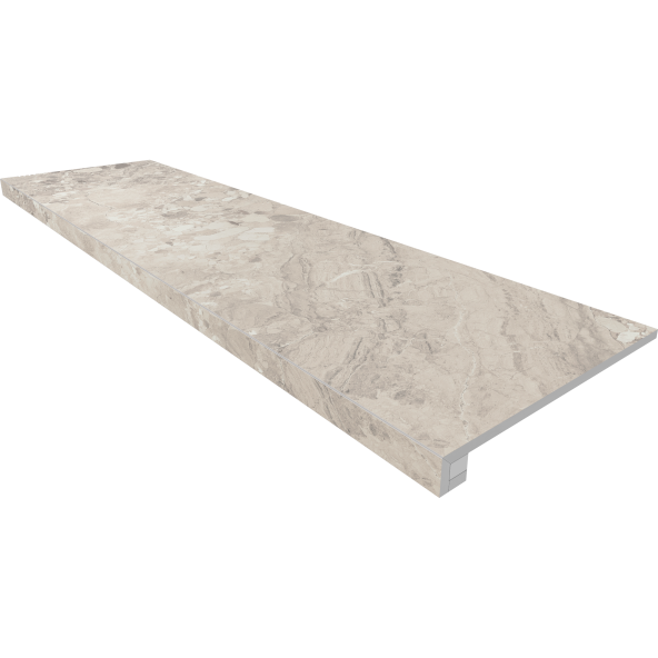 Купить Комплект (Ступень OM01 (33x120) непол. (прямоугол. бортик) без насечек + Подступенок (14,5x120)) в Москве-1