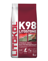 Litostone К98-серая-клеевая смесь 5kg Al.bag