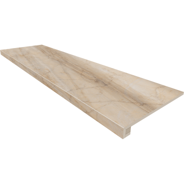 Купить Комплект (Ступень BR01 (33x120x9) непол. (прямоугол. бортик) без насечек + Подступенок (14,5x120x9)) в Москве