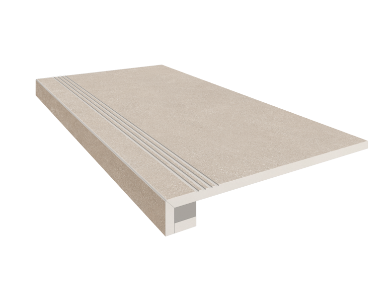 Купить Комплект (Ступень LN01 (33x120) непол. (прямоугол. бортик) с насечками + Подступенок (14,5x120)) в Ростове-на-Дону-1