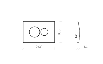 Купить Кнопка смыва для инсталляции Creto Snap 2.0 KL-CR-751-0 белый глянцевый в Санкт-Петербурге-3