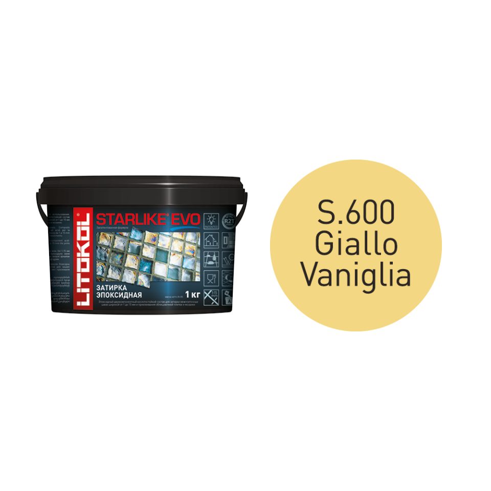 Купить STARLIKE EVO S.600 GIALLO VANIGLIA затир.смесь (1kg bucket) в Москве