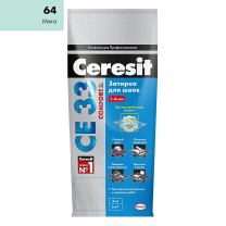 Ceresit CE33/2кг Затирка для швов 1-6 мм внутри и снаружи Мята 64, РФ