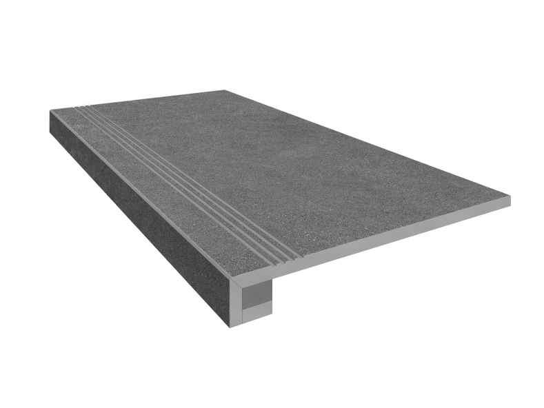 Купить Комплект (Ступень LN03 (33x120) непол. (прямоугол. бортик) с насечками + Подступенок (14,5x120)) в Санкт-Петербурге-1