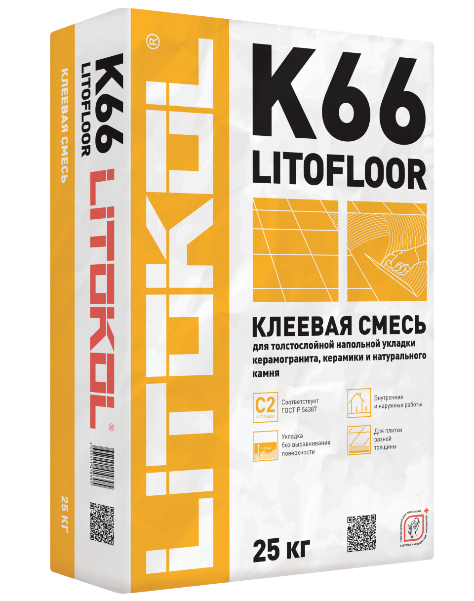 Купить LitoFloor K66-клеевая смесь 25kg bag в Москве #2