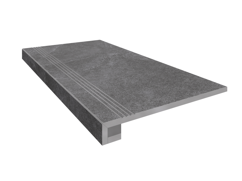 Купить Комплект (Ступень TE03 (33x120) непол. (прямоугол. бортик) с насечками + Подступенок (14,5x120)) в Санкт-Петербурге-1