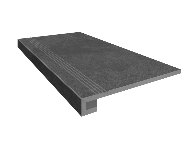 Купить Комплект (Ступень TE04 (33x120) непол. (прямоугол. бортик) с насечками + Подступенок (14,5x120)) в Москве-1