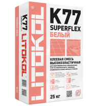 SuperFlex K77 белый-клеевая смесь 25kg bag