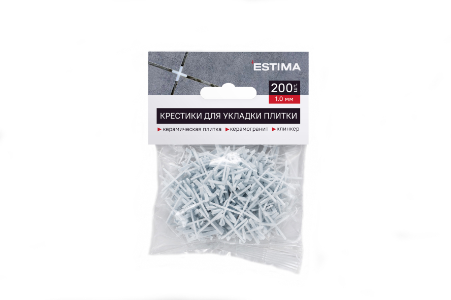 Купить Крестики для плитки 1 мм Estima PROFI (200 шт) в Москве-2