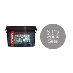 Купить STARLIKE EVO S.115 GRIGIO SETA затир.смесь (1kg bucket) в Москве #2