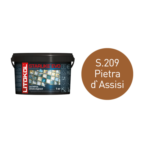 Купить STARLIKE EVO S.209 PIETRA D`ASSISI эпоксидный состав 1,0 kg bucket в Екатеринбурге-2
