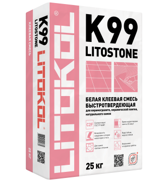 Купить Litostone К98-серая-клеевая смесь 5kg Al.bag в Москве