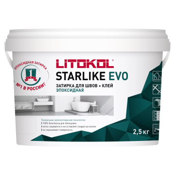Купить STARLIKE EVO S.110 GRIGIO PERLA затир.смесь (2,0 kg bucket) в Москве
