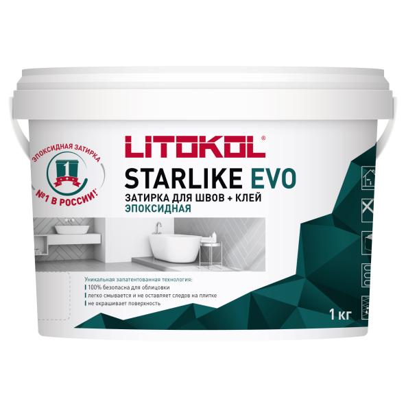 Купить STARLIKE EVO S.209 PIETRA D`ASSISI эпоксидный состав 1,0 kg bucket в Екатеринбурге-1