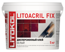 LITOACRIL FIX - пастообразный клей 5kg bucket